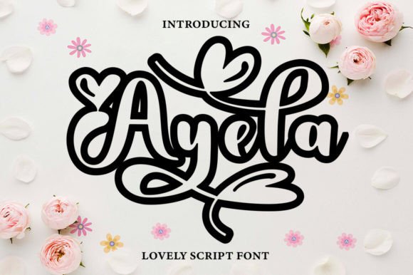 Ayela Outline: A Handwritten Typeface for Digital Creativity