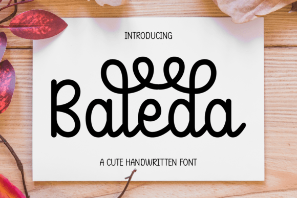 Baleda: A Playful Handwritten Font for Editorial Design