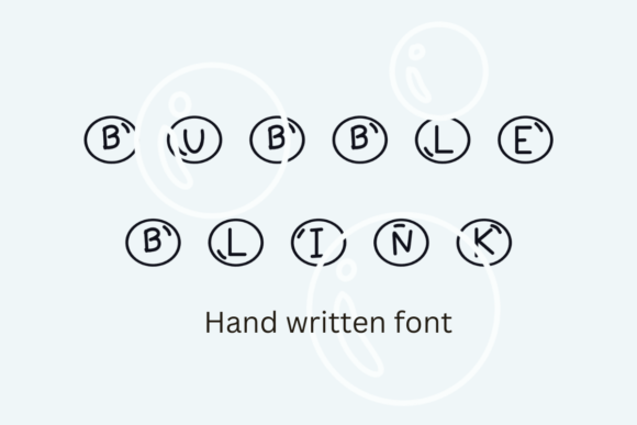 Bubble Blink Font for Cute and Creative Branding