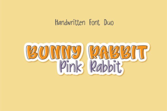 Bunny Rabbit Pink Rabbit Font for Digital Creativity