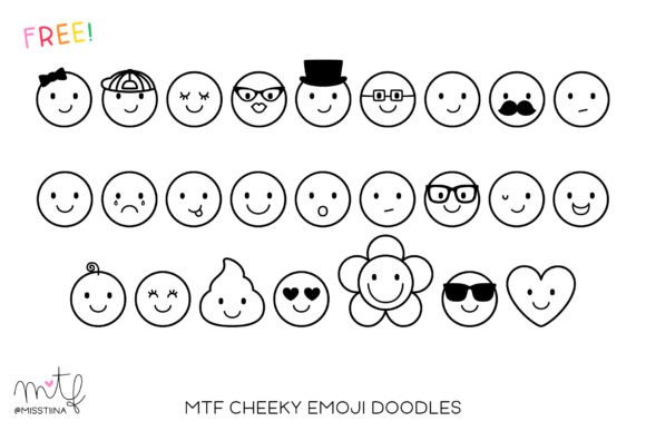 Cheeky Emoji Doodles: A Playful Font for Bold Campaigns