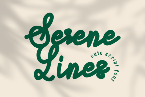 Discover the Charm of Serene Lines Font