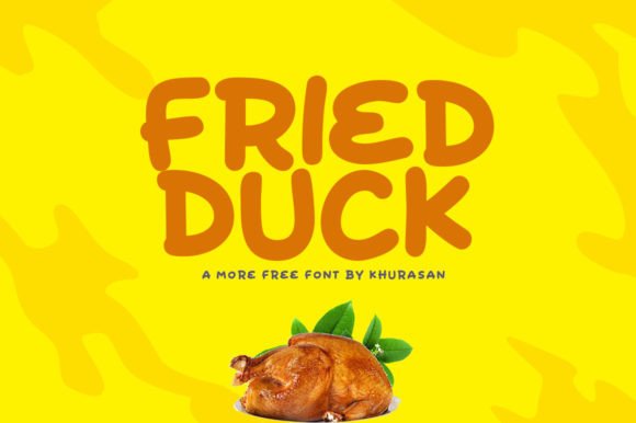Fried Duck Font for Handmade Creations