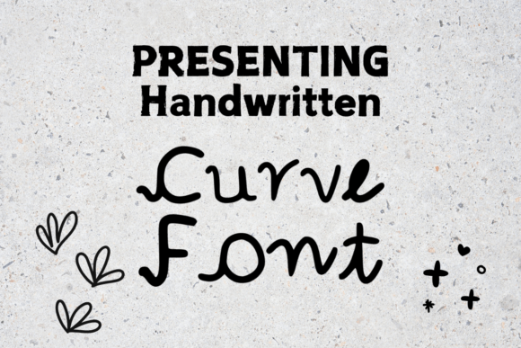 Handwritten Curve: A Playful Font for Editorial Design