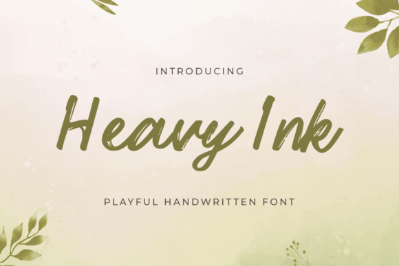 Heavy Ink: A Playful Handwritten Font for Modern Web Design
