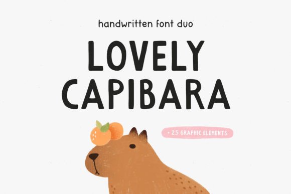Introducing Lovely Capybara – A Hand-Lettered Font with Charm