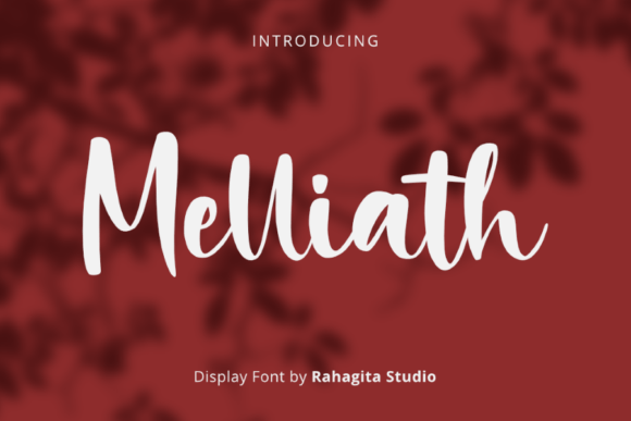 Melliath Font: A Script with Sentimental Charm