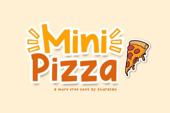 Mini Pizza Font for Editorial Design