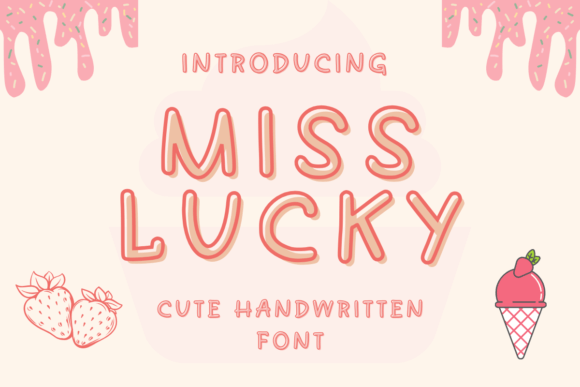 Miss Lucky: A Handwritten Font for Creative Craft Projects