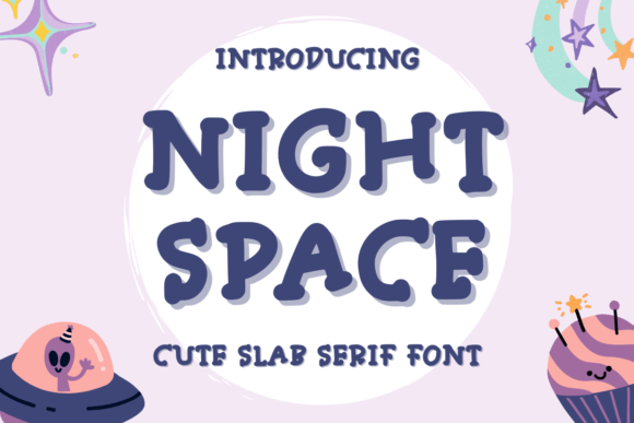 Night Space Font for Web Design and Branding