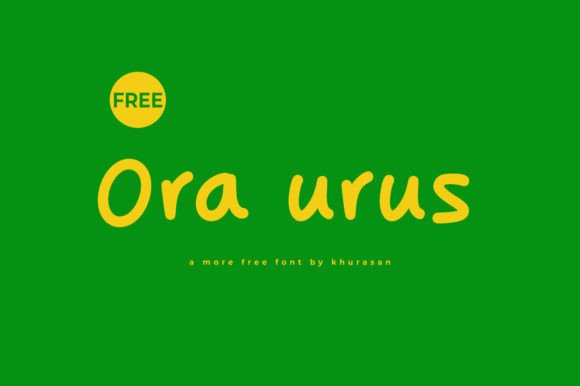 Ora Urus: A Handwritten Font for Modern Editorial Design