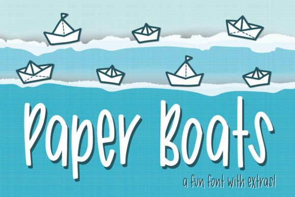 Paper Boats Font for Business Branding