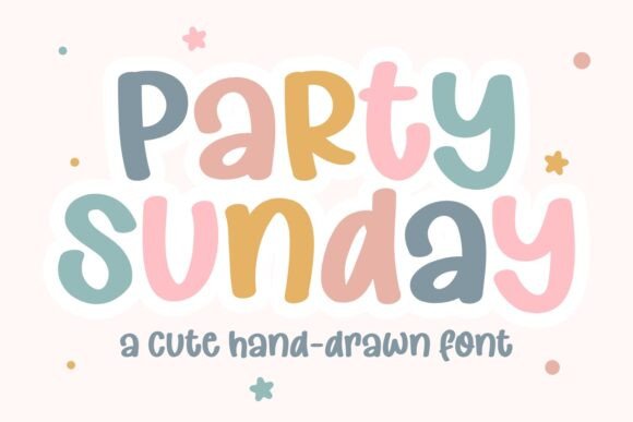 Party Sunday: A Playful Font for Editorial Design