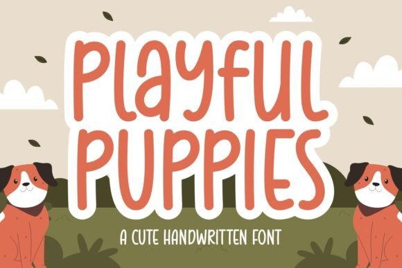 Playful Puppies Font for Handmade Creations