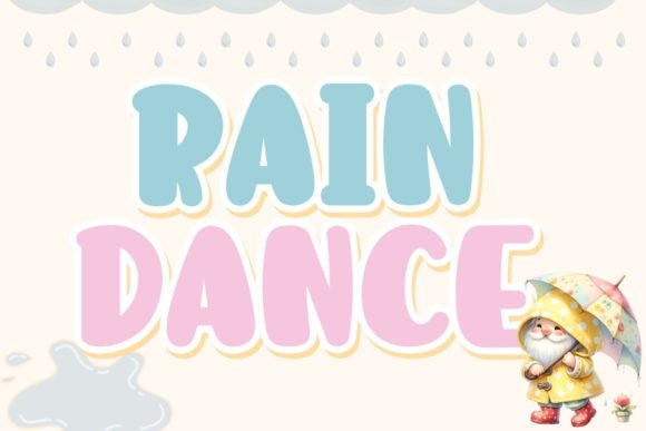 Rain Dance Font for Editorial Design