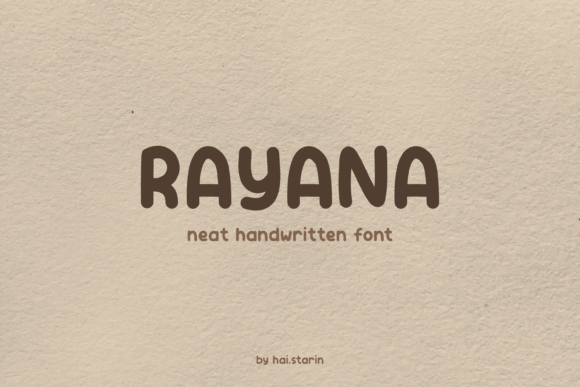 Rayana: A Handwritten Font That Elevates Web Design