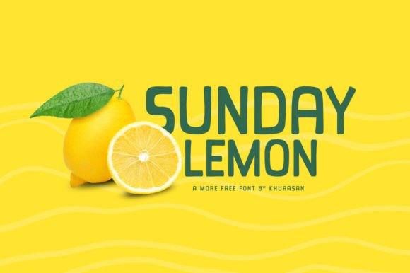 Sunday Lemon: A Modern Display Font for Editorial Design