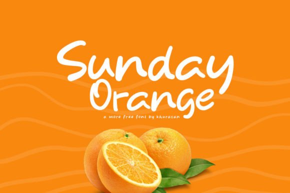 Sunday Orange Font for Handmade Creations