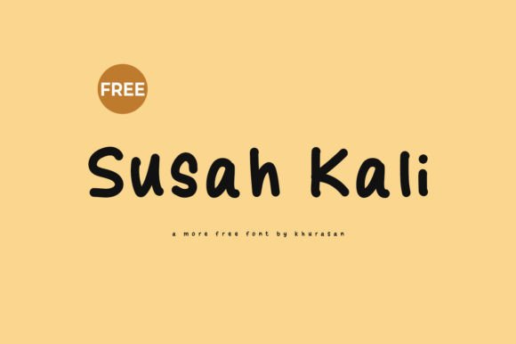 Susah Kali: A Handwritten Font for Modern Web Design
