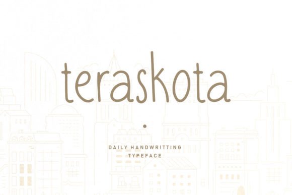 Teraskota: A Handwritten Font for Modern Web Design