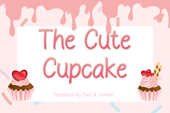 The Cute Cupcake Font for Editorial Design