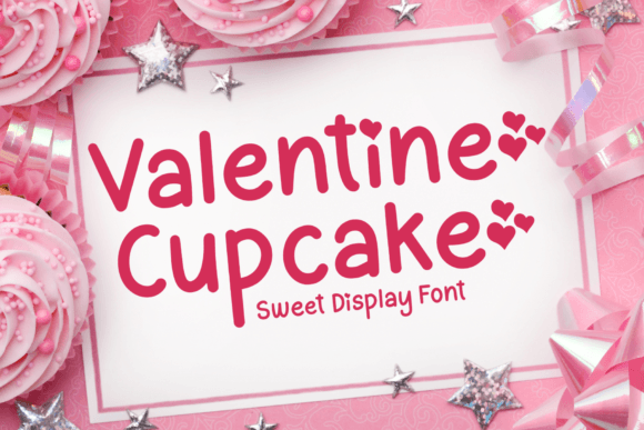 Valentine Cupcake Font for Web Design